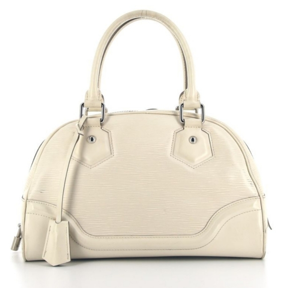 Authentic Louis Vuitton Epi Leather Bowling Montaigne PM Bag Shoulder Satchel - Picture 2 of 12